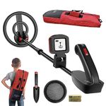 DR.ÖTEK Metal Detector for Kids, Waterproof Kids Metal Detector with LCD Display and Buzzer, 60-76 cm Adjustable Stem, High Sensitivity, Lightweight Gold Detector, for Kids Aged 3-10