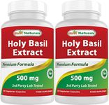 Best Naturals Holy Basil Extract 500 mg 120 VCaps (120 Count (Pack of 2))