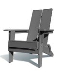 Folding Adirondack Chairs Patio Chairs Lawn Chair Outdoor Adirondack Chair Weather Resistant for Patio Deck Garden, Backyard Deck, Fire Pit - Grey