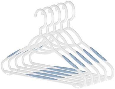 Whitmor Sure-Grip Plastic Hangers Set of 5