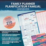 2025 Family Planner Wall Calendar