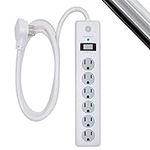 GE 6-Outlet Surge Protector, 6 Ft E