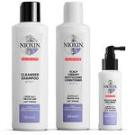 Nioxin 3-Part System, System 5 Chemically Treated Hair with Light Thinning, Hair Thickening Treatmen
