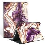 Case for iPad 10.2 Inch, iPad 9th Generation 2021 iPad 8th/7th Generation 2020/2019 - Multi-Angle Viewing & Auto Wake/Sleep, PU Leather Protective Folio Stand Cover with Soft TPU Back, Pink Marble