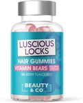 Beauty & Co Luscious Locks Gummies - High Strength Hair Gummies with Biotin & Zinc (60)