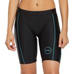 ZONE3 Women's Activate Tri Shorts Black/Turquoise