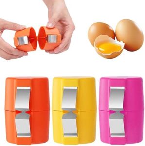 3PCS Egg Shell Opener Egg Cracker Tool With Egg Separator, Mix