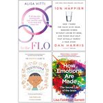 In the FLO, 10% Happier, The Headspace Guide to Mindfulness & Meditation, How Emotions Are Made 4 Books Collection Set