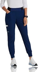 BARCO Skechers Vitality Electra Scrub Jogger for Women - Yoga Style Jogger, Mid-Rise, 4-Way Stretch Women's Scrub Pant, Navy, Large