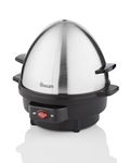 Swan SF21020N 7 Egg Boiler and Poacher, Featuring 3 Cook Settings, 350w, Black/Stainless Steel