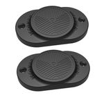 WEDNBR Magnetic Gun Holder Rubber Coated 30Lbs Gun Magnet Mount for Car,Trucks,Desks,Safes&Walls Handgun Pistol Accessories GHD002 (Black 2pack) Indoor Gun Racks| Concealed Gun Holder for Handgun