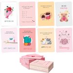 Party Propz Valentine's Day Greetings Cards - 8 Days, 8 Cards for Valentine | Valentines Card for Couples | Love Cards for Girlfriend | Cute Greeting Cards for Boyfriend | Husband and Wife Valentine's Gift