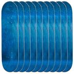 Cal 7 Blank Maple Skateboard Decks (Bundle of 10) (8.5 inch, Blue)