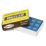 Snooker & Pool Pioneer Chalk, Blue, Box of 12