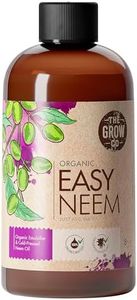 Organic Neem Oil for Plants, Cold Pressed Neem Oil Extract from Neem Plant, Water Soluble Pre-Emulsified Neem Oil Spray for Indoor Plants & Outdoor Plants, Neem Spray for Shiny Plant Leaves, 8 fl. oz.