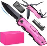 Womens Gifts for Christmas - Stocking Stuffers for Women, Christmas Day Birthday Gifts for Women - Womens Stocking Stuffers 2023, Perfect Gifts For Women, Mom, Wife, Sister, Pin'k Multitool Knife