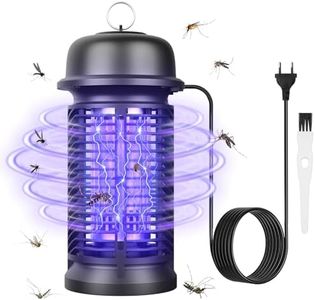 INHDBOX Super Insektenvernichter Elektrisch, 20W Mückenfalle 4500V UV Fliegenfalle Innenbereich Mückenlampe Fliegenfalle Elektrisch Insektenfalle Elektrischer Insektenvernichter Keine Giftigen