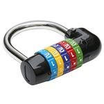 TRIXES 5 Number Combination Padlock Black