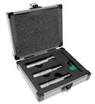 WEN DB003E 3Piece 90° Square Shoulder Indexable Carbide End Mill Set with Aluminum Storage Case