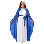 Morph Girls Virgin Mary Fancy Dress Costume, Christmas Fancy Dress Costume for Girls Available in Medium