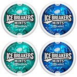 Ice Breakers Breath Sugar Free Mints 1.5 Oz. 4 Pack - 2 Coolmint, 2 Wintergreen