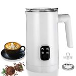 Milk Frother Electric 4-in-1 Milk Frothers 360ml Large Capacity Hot & Cold Milk Foamer Hot Chocolate Machine for Coffee Cappuccino velvetiser hot Chocolate Maker Max Temperature 70