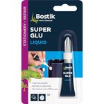 AMK® Bostik Evo Stik Super Glue Original 3g Tube High Strength Fast Created Bond in Seconds Office Adhesive Strong Hold Easy to Use DIY At Home