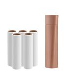 Mini Lint Roller Set 240 Sheets for Pet Hair Removal, Dog and Cat Lint Remover Refillable Travel Lint Roller (Pink)