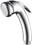 ANBOO High Pressure Shower Head, 1/2" Thread Small Shower Head Replacement with On Off Button, Chrome Plated Handheld Powerful Shower Head for Baths Caravans RVs Hair Salons Pet Dog Cleaning