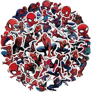 Pegatinas Spiderman, 50 Piezas Superhero Calcomanías de Moda Estética Portátil para Niños, Adolescentes, Niñas, Mujeres Que Enseñan Pegatinas de Vinilo, Decorar para Botella de Agua, Equipaje