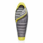 Sea to Summit - Spark Women's Ultralight Down Sleeping Bag Regular (-1°C) - Mummy Shaped - Full Length - 850+ Loft Ultra-Dry Down - 2.5 Season - For Backpacking - Grey & Yellow - 584g