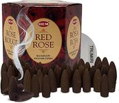 Red Rose Backflow Incense Cones for