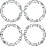 Jsdoin 4 Pack 12 Inch Metal Wire Wr