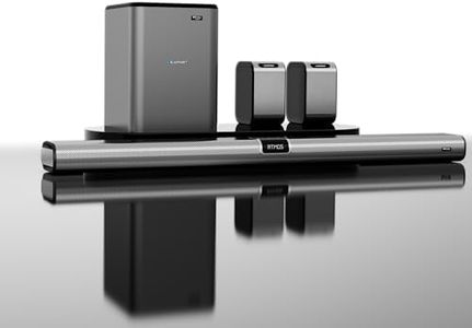 Blaupunkt SBW600 XCEED Emperor India’s Most Powerful 12.1.4 Dolby Atmos Home Theatre | 17 Runway Acoustic Drivers | 1200W RMS | 8" Wireless Subwoofer I HDMI-eARC I Wireless Mic I 3-Year Warranty