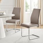 Furniturebox UK Cappuccino Dining Chairs Set of 2 Lorenzo Chairs for Dining Room Set of 2 Premium Dining Room Chairs Modern & Stylish Cappuccino Chairs (2x Cappuccino Chairs)
