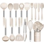 Stainless Steel Kitchen Cooking Utensil Set, Umite Chef 15 pcs Cooking Utensils - Nonstick Kitchen Utensils Cookware Set Spatula Set -Kitchen Gadgets Utensils Set, Kitchen Tools Gift