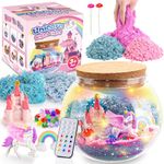 Unicorn Terrarium Kit for Girls Arts and Crafts for Kids Age 4-6,6-8,Light Up Unicorn Toys for Girls Christmas Gifts for 4 5 6 7 8-12 Year Old