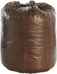 STOUT by Envision STOG3344B11 Controlled Life-Cycle Plastic Bags, 33" x 44", 39 gal Capacity, 1.10 mil Thickness, Brown (Pack of 40)