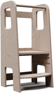 Mobli Montessori Learning Tower, Toddler Step Stool Fosters Independence, Safe & Adjustable Steps For Kitchen, Bathroom, Bedroom