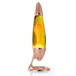 MATHMOS Neo Lava Lamp for Children and Adults in Copper - Yellow/Orange