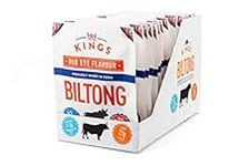 Kings Rib Eye Flavour Beef Biltong Box of 16 x 35g Packs