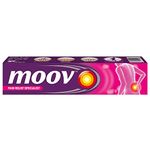 Moov Fast Pain Relief Cream - 50g | Suitable for Back Pain, Muscle Pain, Joint Pain, Knee Pain | 100% Ayurvedic Formula | Suitable for Sports & Gym related injuries