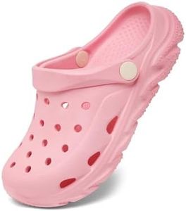Little Girls Garden Clog Slip On Slide Sandals Beach Shoes Pink