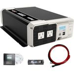 Energizer 2000 Watt 12V Pure Sine Inverter Dual AC Outlets & USB, Installation Kit Included, Automotive Power for Power Tools, Camping & Car Accessories - ETL Approved Under UL STD 458