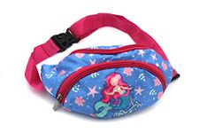 Shopaholic Toddler Baby Girls Kids Waist Bag Pack Outdoor Sports Pouch Belt Hip Chest Crossbody Travel Purse (Mermaid)