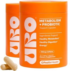 URO Metabolism + Probiotic Support Capsules – Metabolism, Gut Health & Sustained Energy – with Chromium Picolinate, Green Coffee Bean Extract & Targeted Probiotics – 60 Servings (Pack of 2)