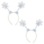 Beistle 2 Piece Winter Snowflake Headband Boppers For Christmas Party Supplies