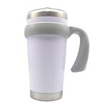 20 oz Tumbler Handle, Anti Slip Travel Mug Grip Cup Holder for Vacuum Insulated Tumblers, Suitable for Trail, Sic, Yeti Rambler, Ozark and More 20 Ounce Tumbler Mugs Attachment (Grey)