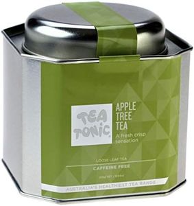 Tea Tonic Apple Tree Tea Loose Leaf Caddy Tin, Yellow-Green, 245 g