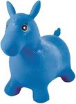 Lexibook Inflatable Jumping Horse, bouncing game, Manual pump is included, blue, BG050,50*45*28 CM